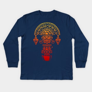 Tumi - Peru - Tribal design Kids Long Sleeve T-Shirt